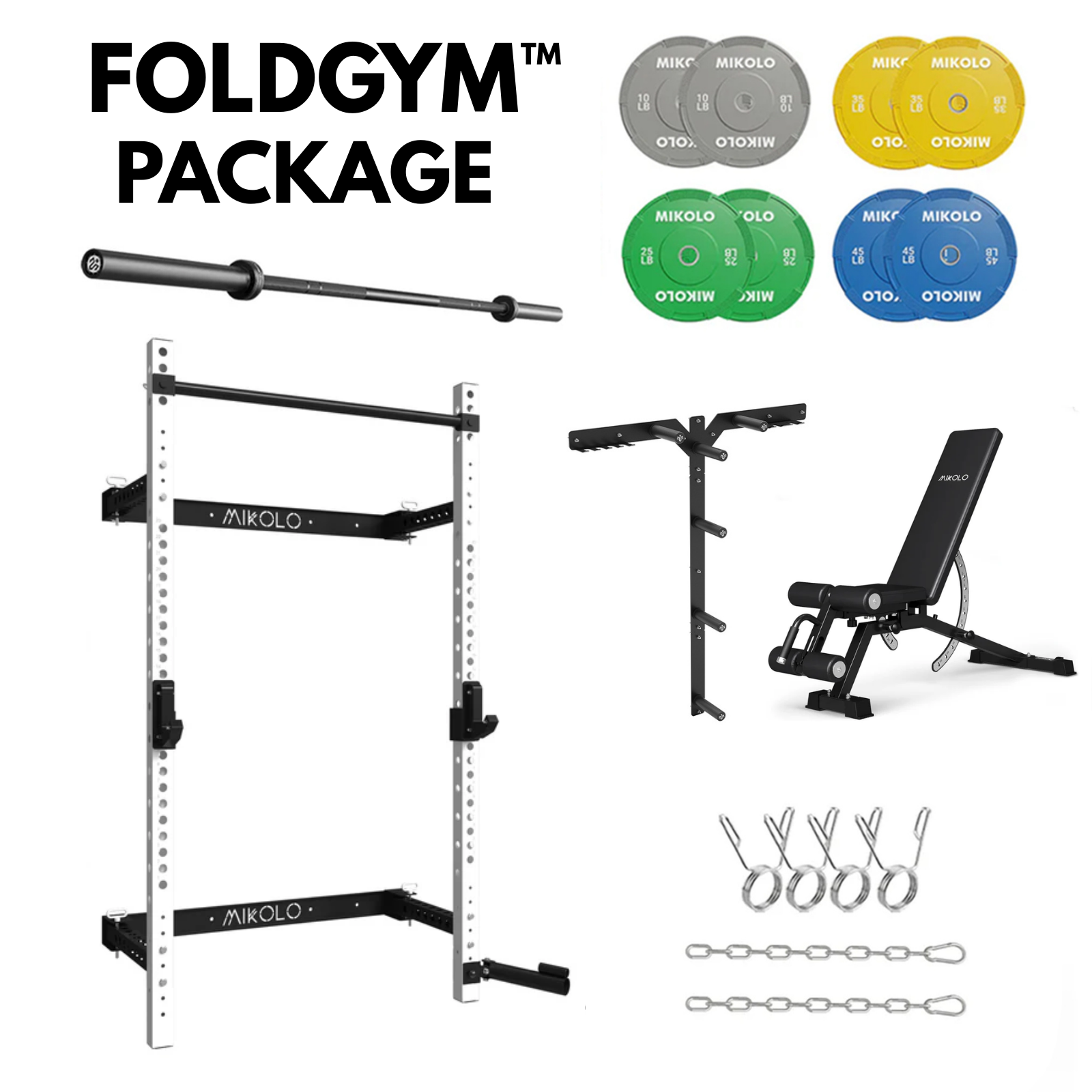 FOLDGYM™ Wall Mounted Home Gym Bundle