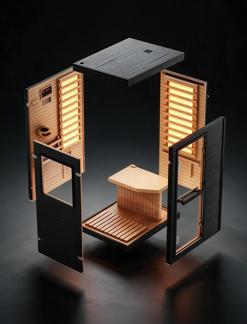 5-sided heating Panels