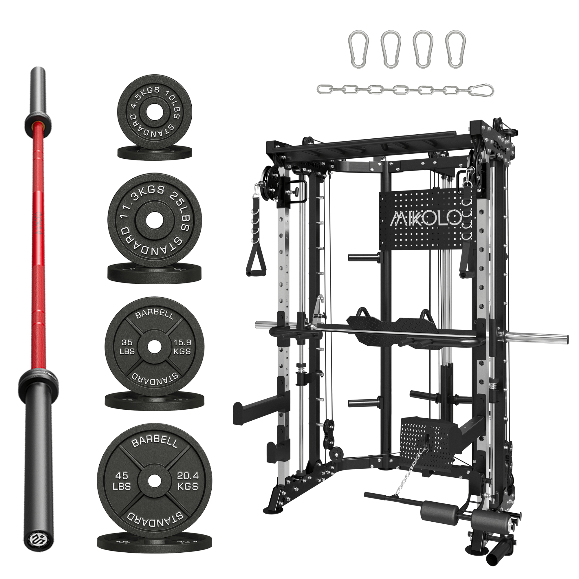 MIKOLO TANK 1 with Barbell and Weights Set