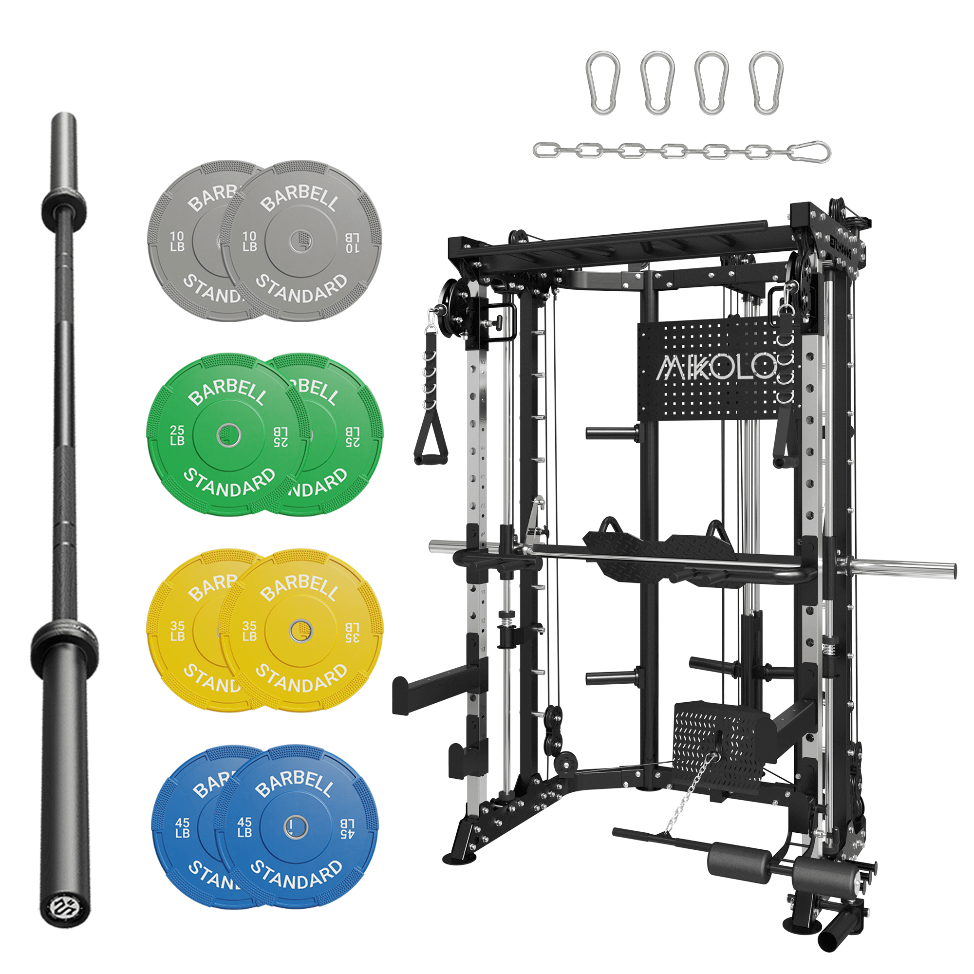 MIKOLO TANK 1 with Barbell and Weights Set