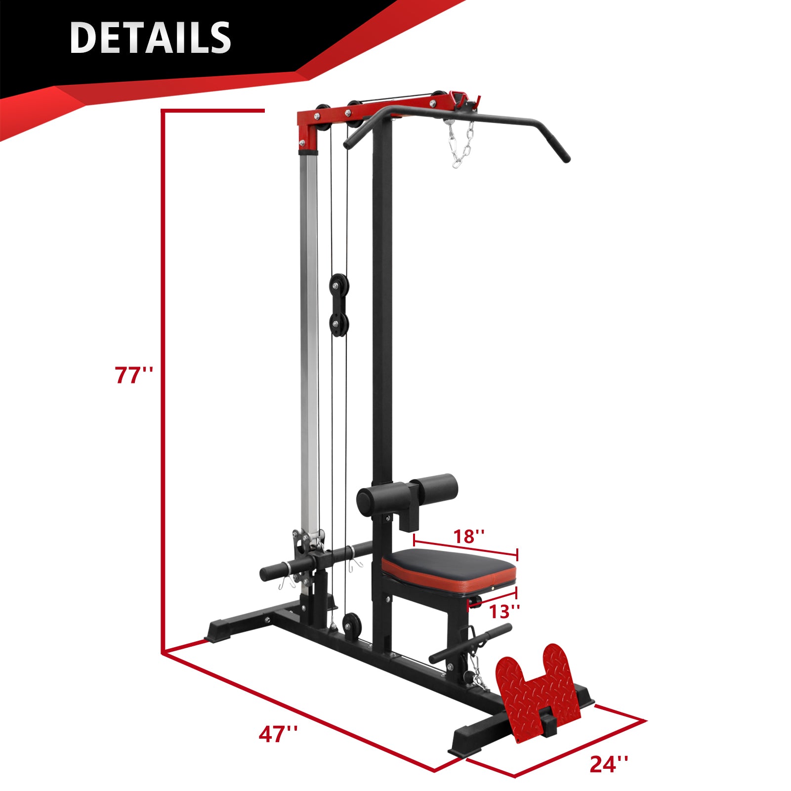 Adjustable lat 2024 pulldown bar