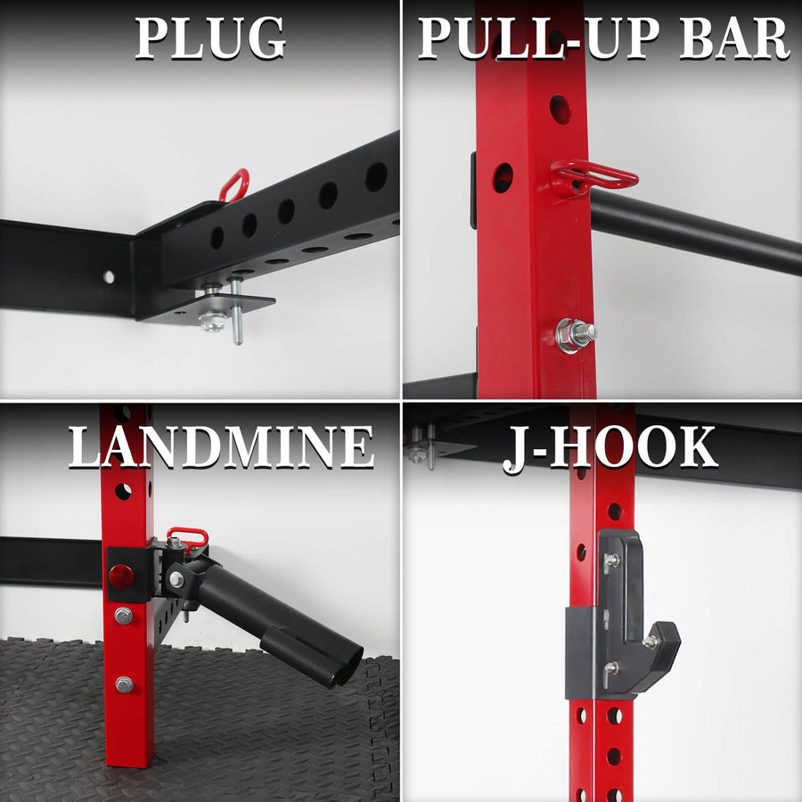 Mikolo Wall-Mounted Squat Rack Standrad Set with Small Footprint ...